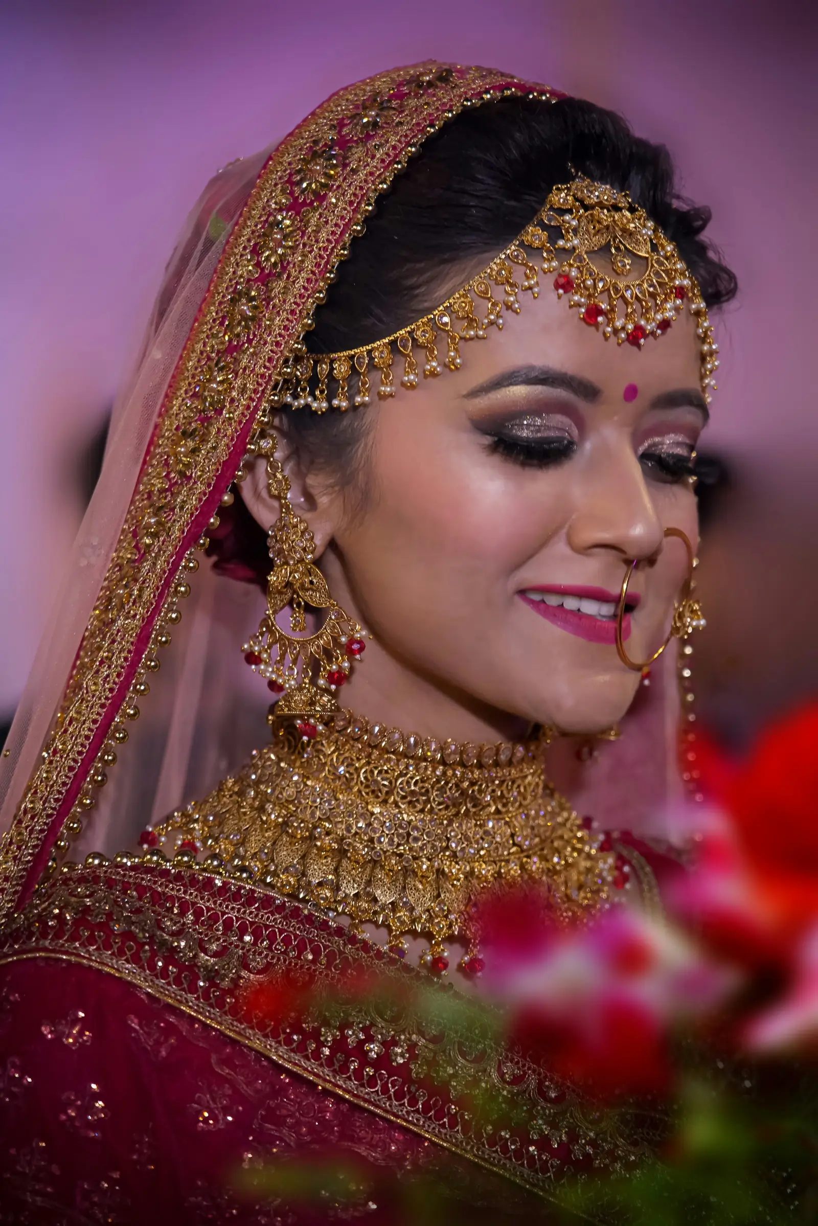 Flawless makeup portrait