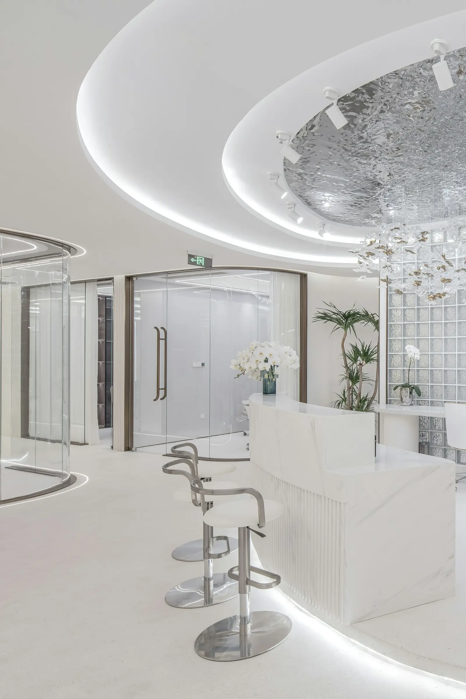 Elegant beauty salon interior