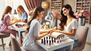 Somi Glamour Beauty Salon & Training Center in Mehmoodabad Karachi 10 Best Nail Salon in Karachi | The Ultimate Guide to Perfect Nails: Manicures and Pedicures | a woman getting her nails done